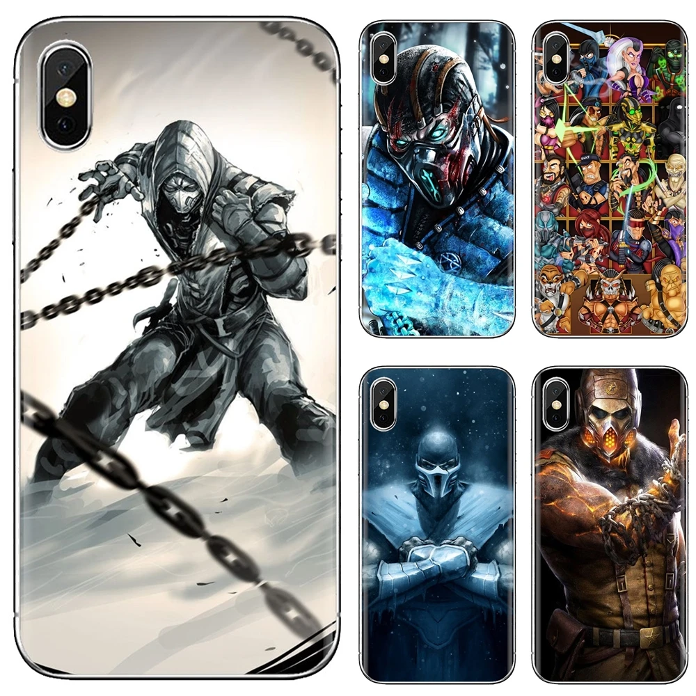 Силиконовый чехол для телефона Mortal kombat x Scorpion Ninja Sony Xperia XA Z Z1 Z2 Z3 Z5 XZ1 XZ2 compact M2 M4 M5 C4 C6