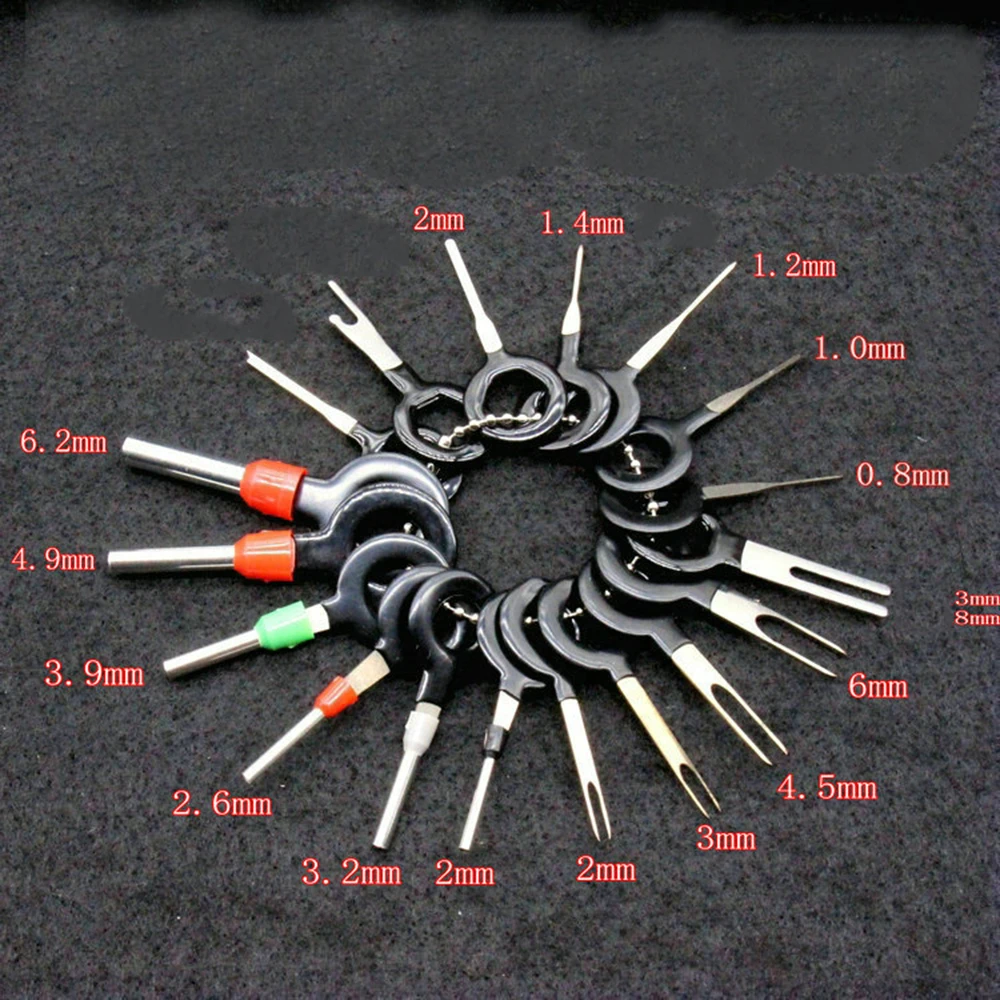 Инструменты Соединительный сплиттер соединитель автомобильная электрическая проводка металлический цветной штекер ключ контактный экстрактор комплект Инструменты для удаления терминала