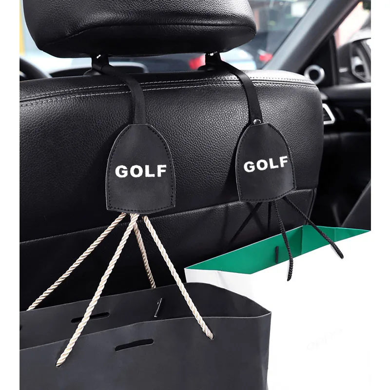 Автомобильный крючок на подголовник для Volkswagen Golf, 20 кг, автомобильная вешалка на заднее сиденье для сумки, сумочки, сумочки, ткань для продуктов
