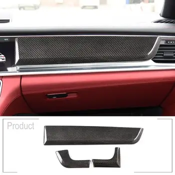 

Real Carbon Fiber For Porsche Panamera 2017 2018 2019 2020 Car Center Control Panel Cover Frame Trim Car Accessories