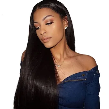 

13×4 Lace Front Human Hair Wigs Straight Pre Plucked 150% Density Remy Malaysian Straight Wigs with Baby Hair Natural Color