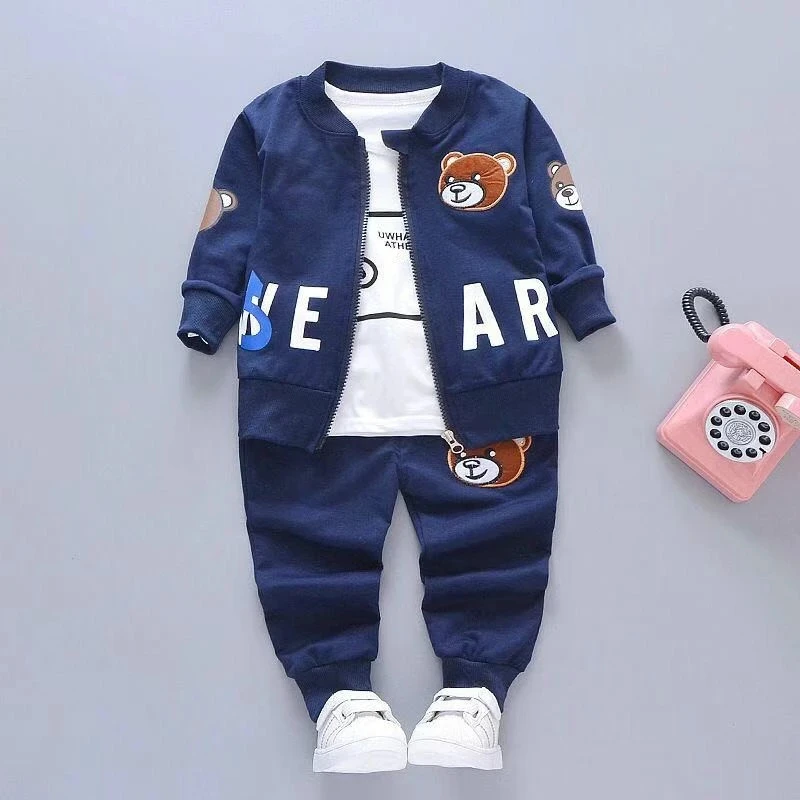 Details about   3pcs Toddler Girl  Mickey Spring Fall  Long Sleeve Coat+Pants cartoon Outfits 