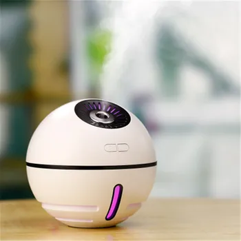 

300ml Ultrasonic Humidifier 2000mAh Rechargeable Battery Space Ball Portable Aroma Essential Oil Diffuser USB Light Fan Fogger