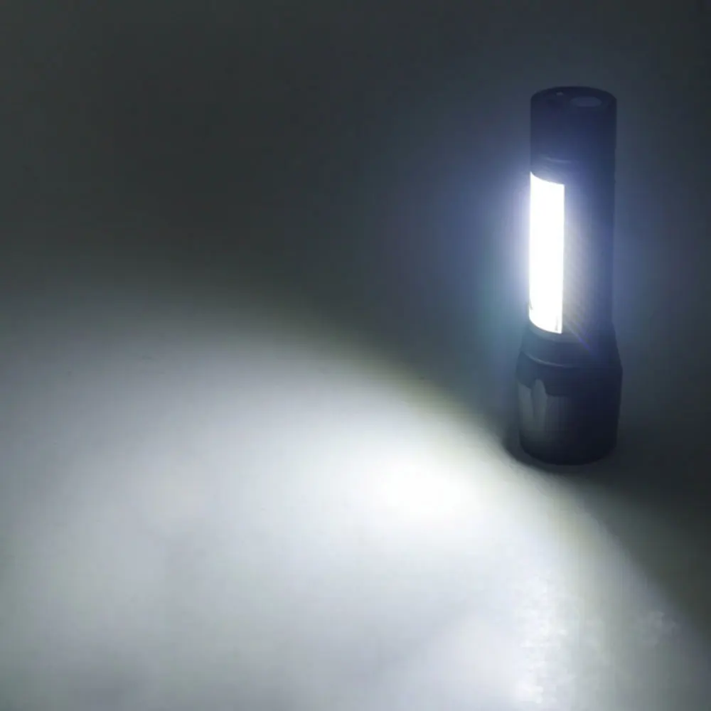 

Built in battery Q5 Zoom Focus Mini led Flashlight Torch Lamp Lantern 2000 LumenWaterproof Outdoor Adjustable Penlight