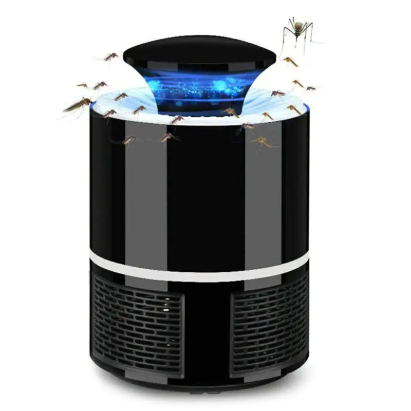 Электрический Zapper Mosquito Killer лампа 5 в USB Летающий Жук вредитель ловушка уничтожитель светодиодный светильник - Цвет: BKL