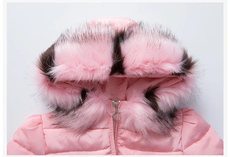 Новинка года; модная зимняя куртка для девочек детское зимнее пальто детское теплое длинное пуховое пальто с капюшоном и меховым воротником для От 4 до 14 лет-подростков