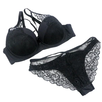 

Push Up Bra Set Perfering Hot Fashion French Lace Sexy Underwear Lingerie Gather Bralette Seamless Brassiere Bra Women Romantic