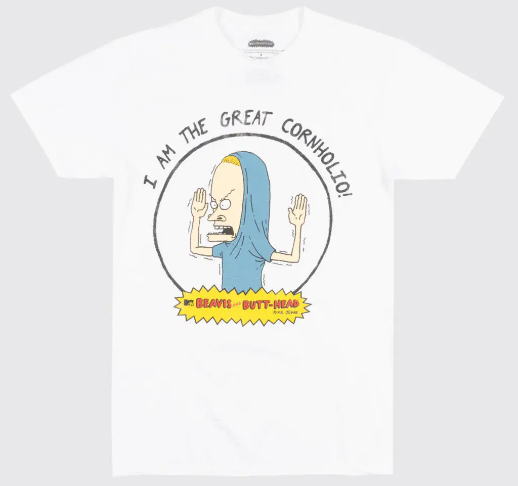 MTV мужские Beavis и Butthead I Am The Great Cornholio! Лицензионная футболка новые футболки с
