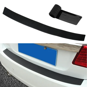 

VODOOL 104*9cm Universal Car Trunk Door Sill Plate Protector Rear Bumper Guard Rubber Mouldings Pad Trim Cover Strip Car Styling