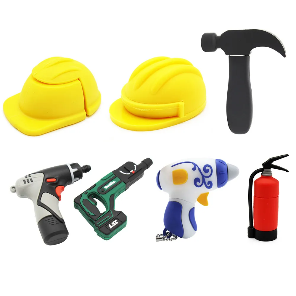 Pendrive Usb Usb-Flash-Drive Safety 128GB 16GB 32GB 64GB Fire-Hammer Electric-Drill