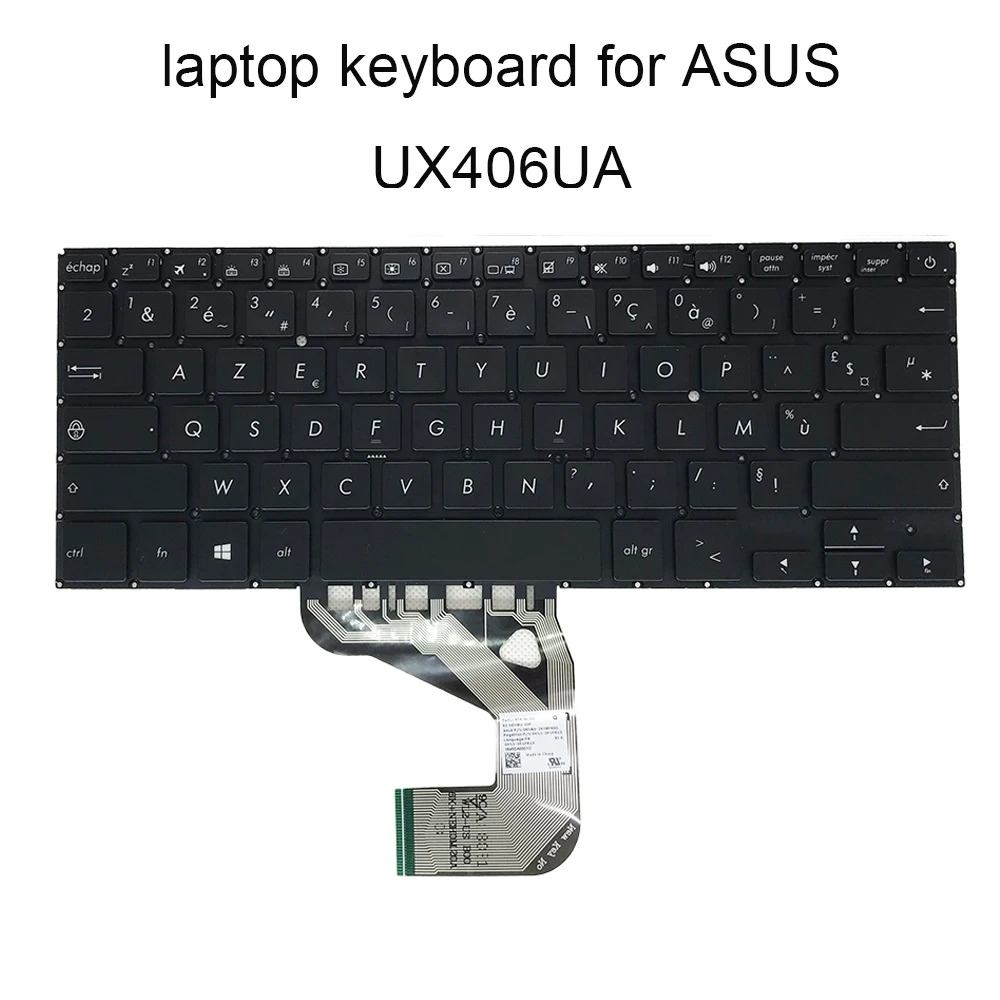 Клавиатура X406 с французской греческой подсветкой для ASUS UX406 X406UA FR AZERTY GK, клавиатуры для ноутбука 0KNB0 2628FR00 2628GR00 0KN1-2P1GR13