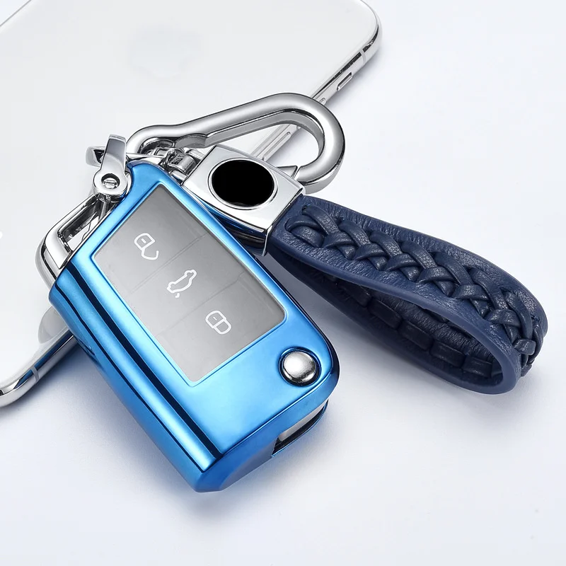 

2020 Новый ТПУ чехол для автомобильного ключа для Volkswagen для VW TIGUAN Golf 7 для Skoda Octavia защита ключа аксессуары для автомобиля оболочка