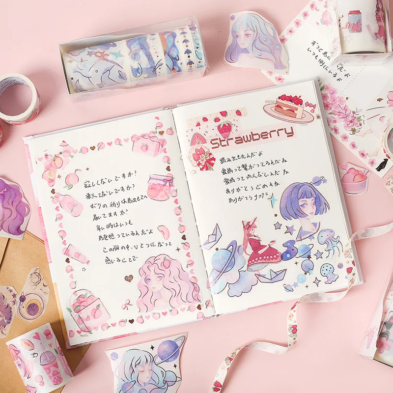 

10 pcs/lot Washi Masking Tapes Floating life Decorative Adhesive Scrapbooking DIY Paper Japanese Stickers