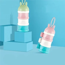 3 Слои красочные Портативный Детские Еда ящик для хранения стильная футболка с изображением персонажей видеоигр молоко и злаки порошок Коробки Дети Ясельного возраста детская верхняя одежда специально разработанного молочного контейнера