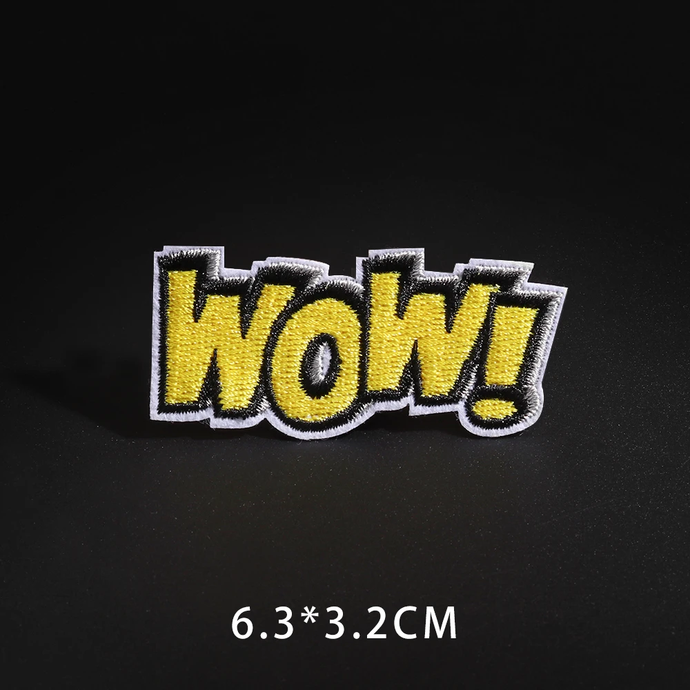 Высокое качество крутая любовь WOW Oops письмо термонаклейки милые слова аппликации для одежды пальто джинсы Декор панк Бикерс значки - Цвет: N3-BT2287