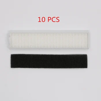 

10x hepa filter 10x sponge for Ecovacs Deebot thin DA60 robot vacuum cleaner accessories thin DA60 side brush filter