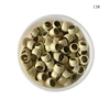 3000 pcs/Lot 4.0*2.7*2.5 mm Black nano micro rings copper micro beads For Nano Ring Hair Extensions 7 color in stock 5