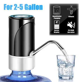 

2-5 Gallon Water Bottle Pump Usb Charging Automatic Drinking Barreled Water Pump Portable Electric Water Dispenser Switch
