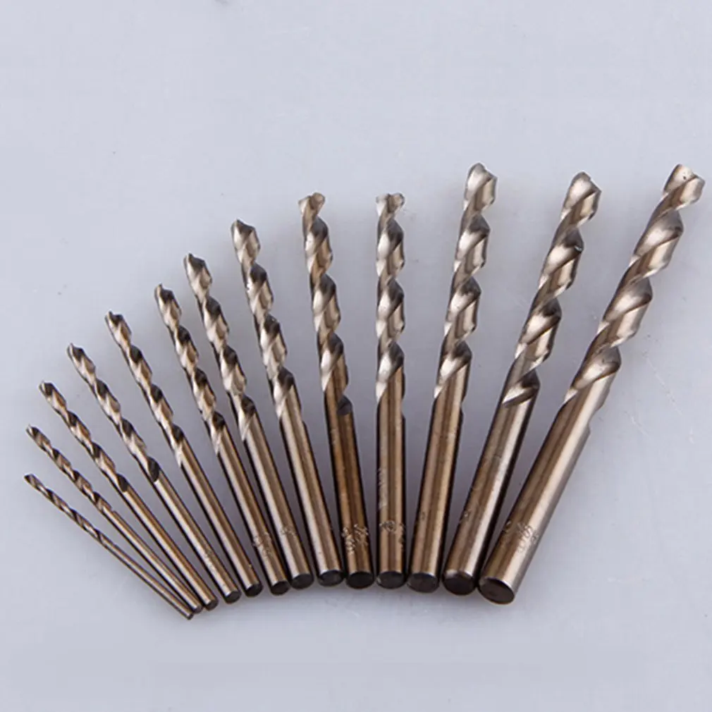 13PCS Drill Bits M35 Cobalt Straight Shank 1.5-6.5mm Twist Drill Bit Power Tools For Metal Wood Working