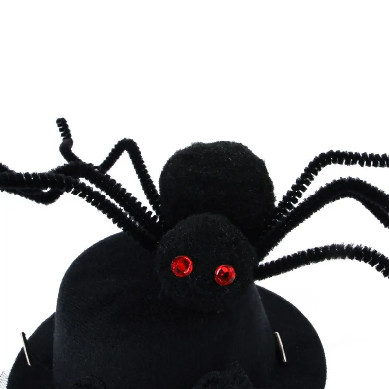 Хэллоуин Pet черная шляпа паук Декор забавная шапка Хэллоуин костюм головной убор Косплей Одежда Аксессуары для щенка кота
