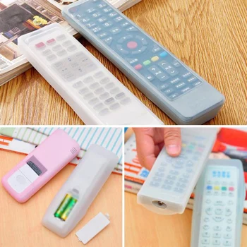 

1PC Silicone TV Remote Control Case Cover Home Air Conditioner Anti-dust Waterproof Protect Storage Bag Fluorescence Clear Cover