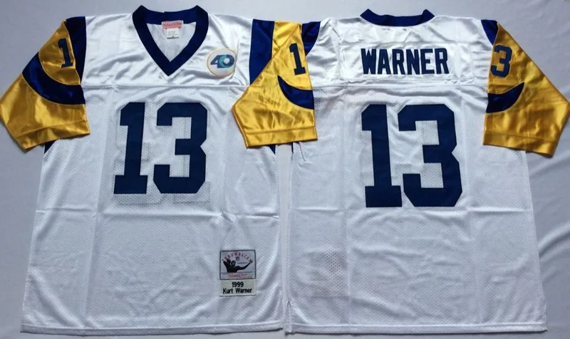 Черный Stitiched, Los Angel, Jack Youngblood, Eric, Marshall Faulk, Kurt Warner, Throwback для мужчин Джерси - Цвет: Черный