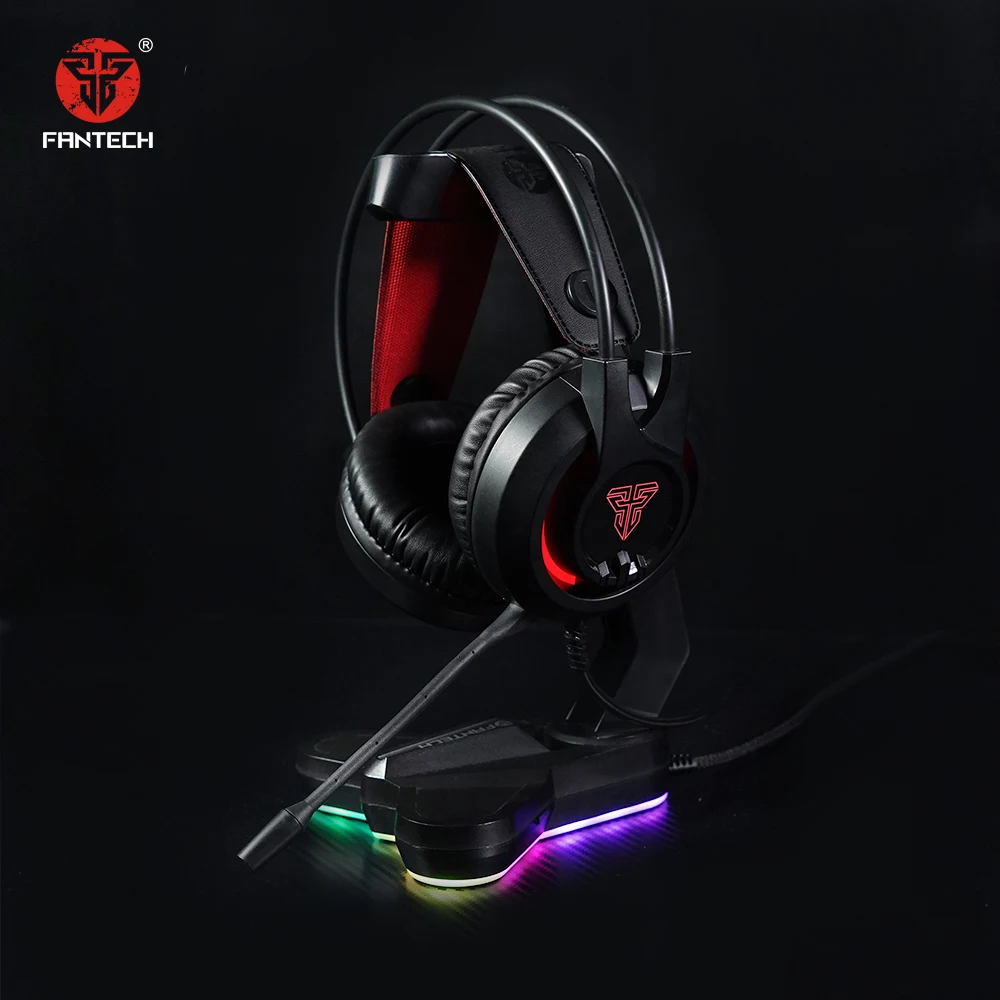 Fantech игровая гарнитура ps4 PC Проводные Игровые наушники 3 5 мм разъем RGB с микрофоном