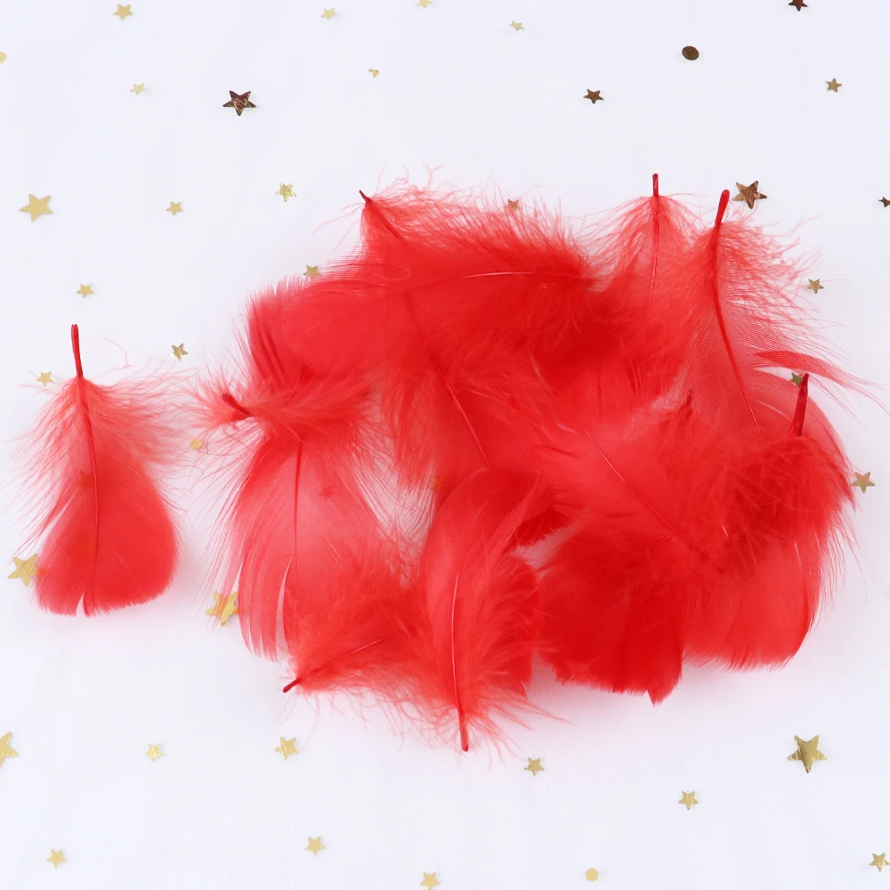 Goose Feathers Natural 4-8cm Small Floating Leather pink Swan Feather Plume for Craft Wedding Jewelry Decoration Plumes 100pcs goose feathers,craft feathers,natural feathers