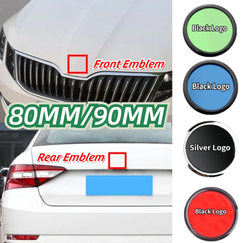 80 мм 90 эмблема АБС для Skoda Fabia 1 2 Octavia a7 RS Superb Rapid Yeti Karoq виденье Автомобильная