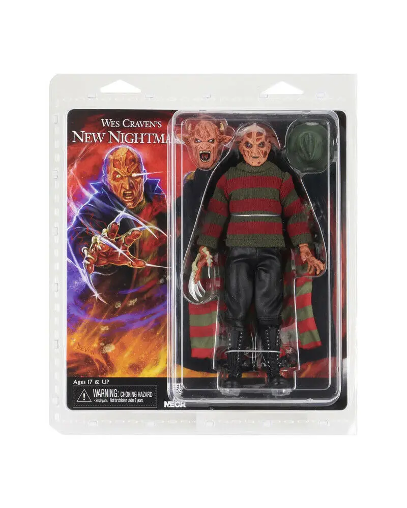 NECA Wes Craven's New nightster Freddy Krueger 8 дюймов в одежде ПВХ фигурка модель игрушка; подарок