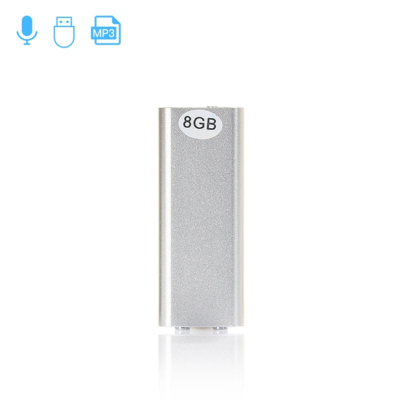 USB диктофон Мини цифровой аудио ручка флэш накопитель до 4 ГБ/8 ГБ с WAV MP3 PlayerGift
