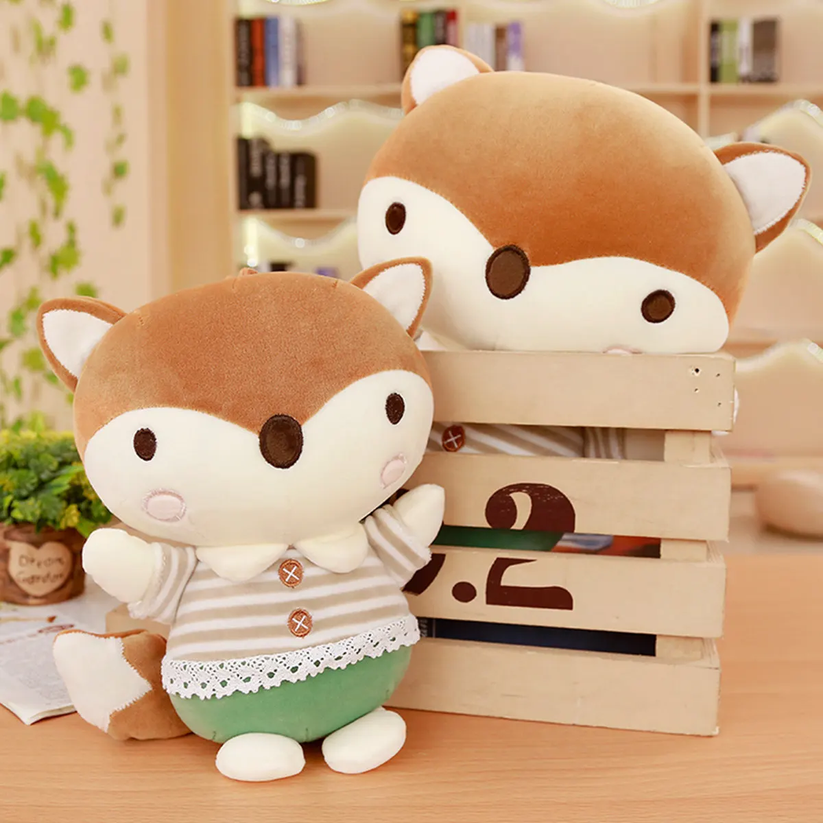 

Cute Adorkable Small Fox Doll Plush Toys Large Size Pacify Doll Anime Fox Doll Pillow Custom