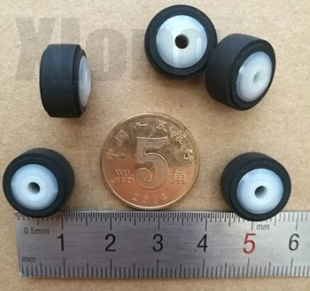 

4pcs/lot 13mm×8.5mm×2.5mm Double Rubber Belt Pulley Recording Card Seat Belt Pulley