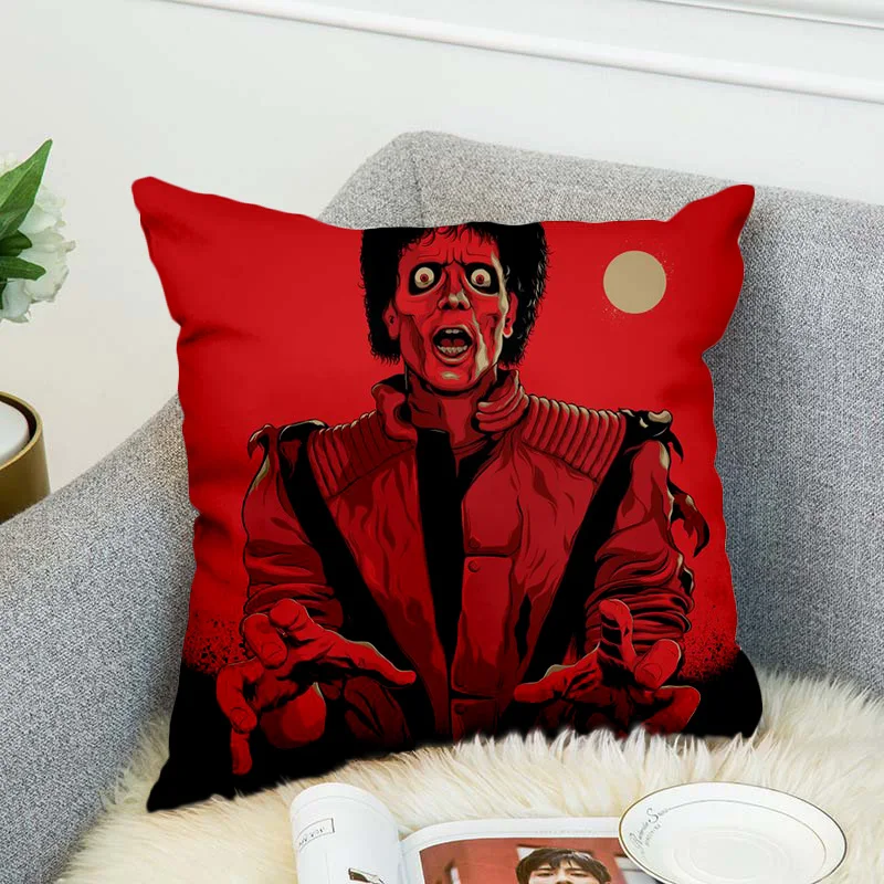 Michael Jackson Pillow Case Polyester Decorative Pillowcases Throw Pillow Cover style-1