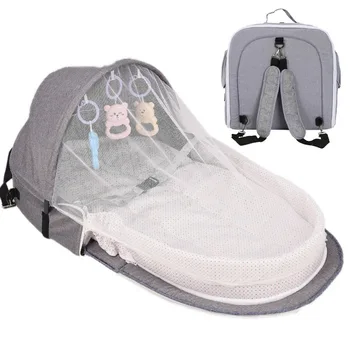 

Travel Bed Baby Nest Bed Portable Crib Mosquito Net Infant Toddler Cotton Cradle for Newborn Baby Bed Sleeping Basket Cot