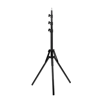 

PULUZ PU451B 180cm LED Ring Light Tripod Mount Holder Reverse Foldable 4 Sections Stand for Live Broadcast Vlogging Selfie