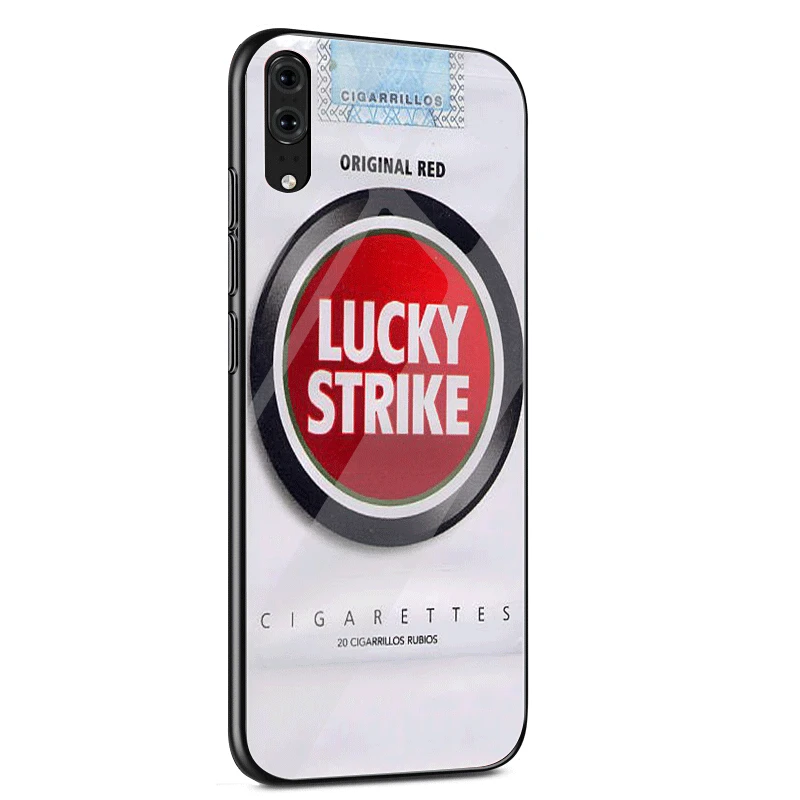 Стеклянный Чехол для мобильного телефона huawei P30 P20 P Smart P10 Y6 7A Y9 Honor 8X9 10 mate 20 Pro Lite чехол для сигарет