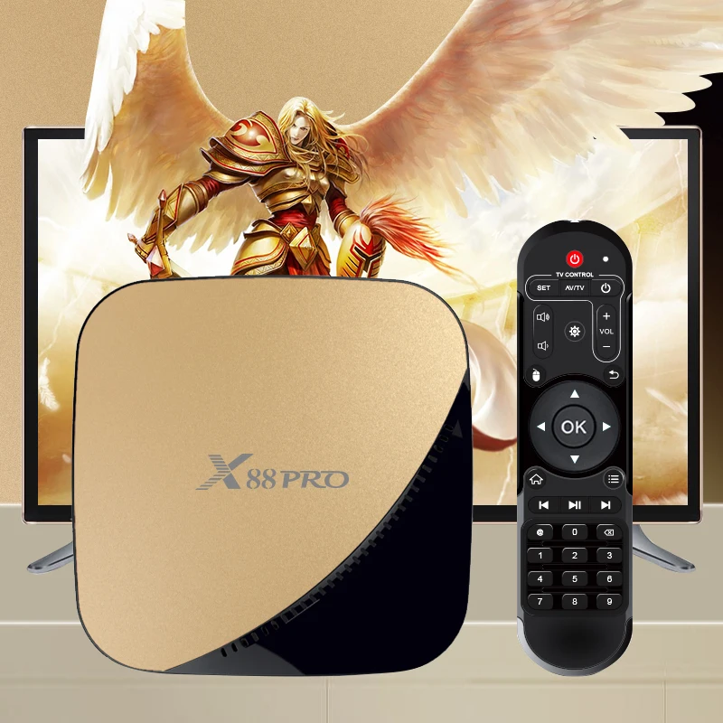 X88 PRO TV Box Android 9.0 4GB 4K Set-top Box RAM 64GB 32GB Google Voice Assistant Rockchip RK3318