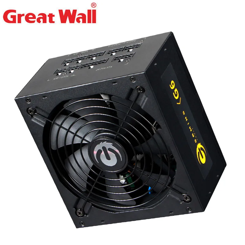 Блок питания для компьютера Great Wall 650 Вт 80 Plus Gold ATV 12 В блок с вентилятором 140 мм