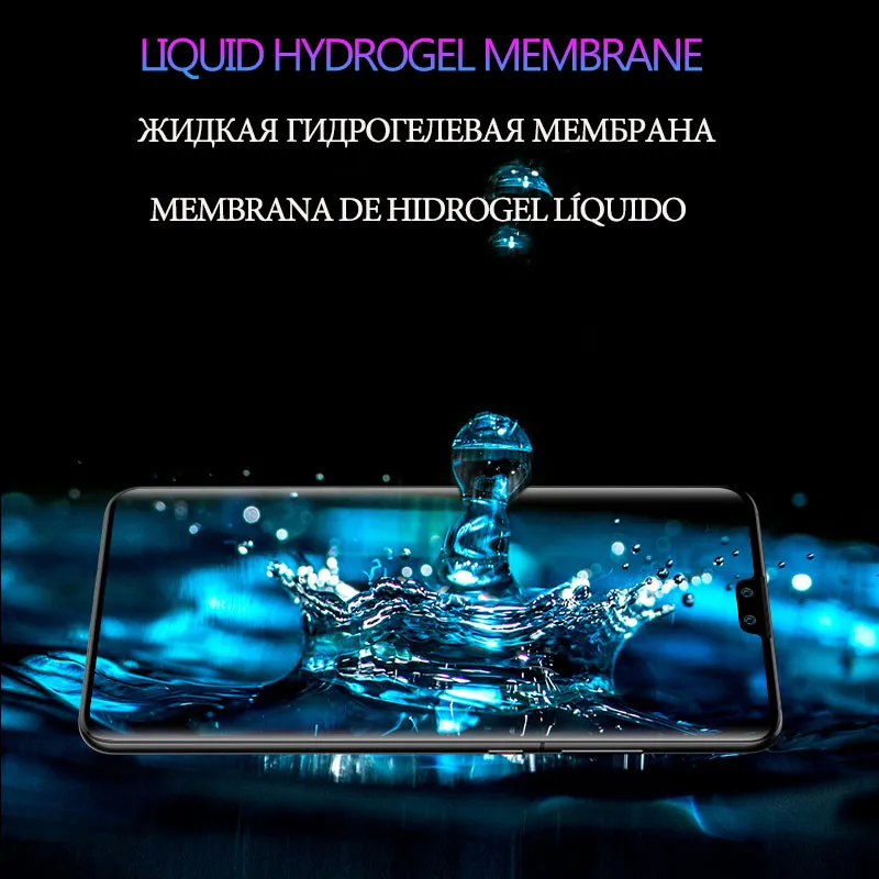 Защитная пленка 100D Гидрогелевая для Huawei P30 Lite Mate 10 20 30 Pro Nova 5t P Smart 2019 не
