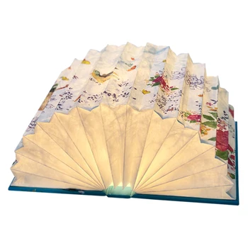 

Art Led Book Lamp Light USB Rechargeable Foldable Wooden Night Light Valentine Birthday Christmas Gift for Family Friend