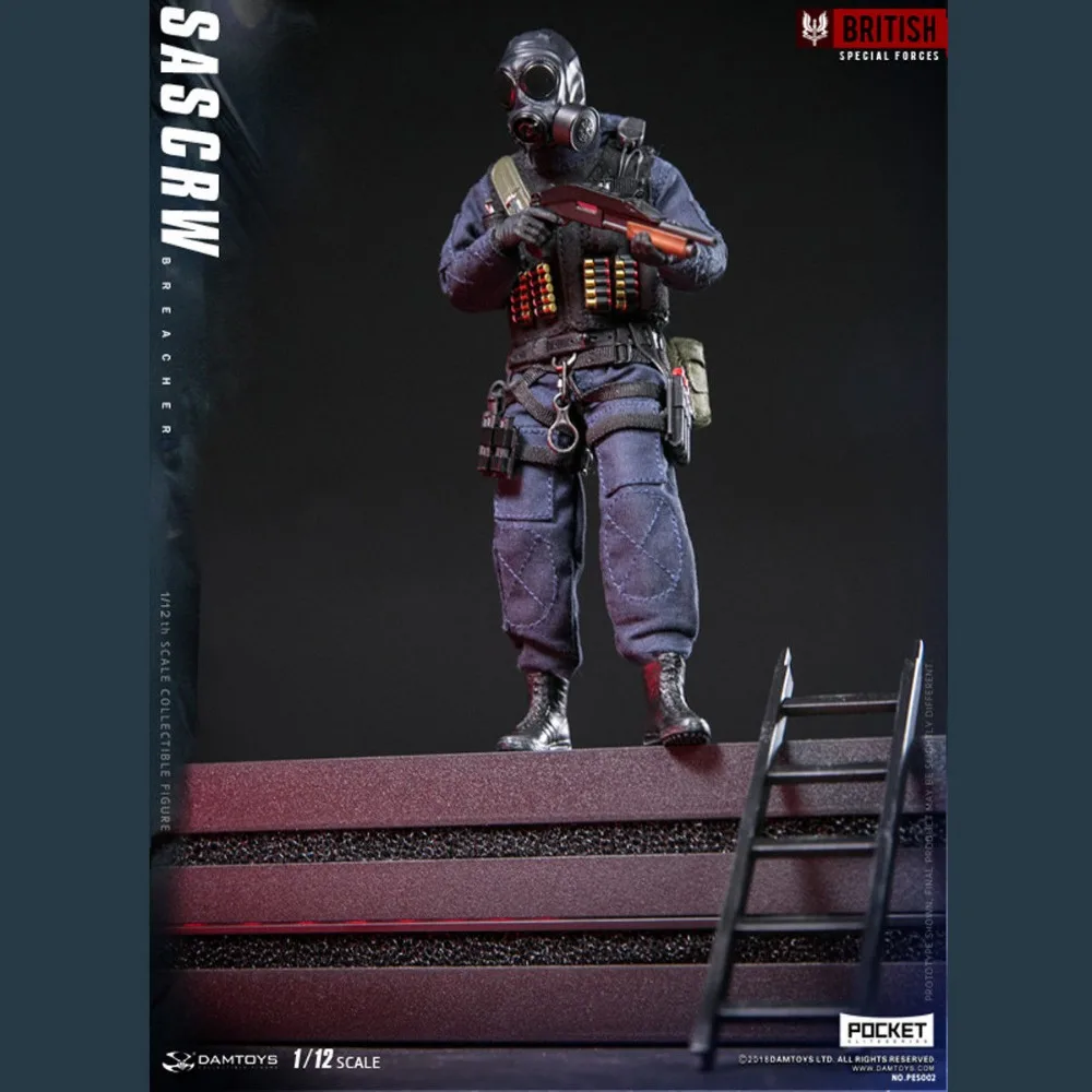 DAMTOYS 1/12th карман элитная Серия SAS CRW БРИЧЕР PES002 6 дюймов Коллекционные фигурки