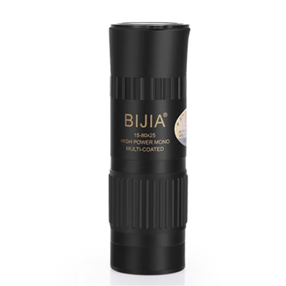 BIJIA 15-80x25 телескоп металлический карманный Монокуляр HD высокой четкости низкий светильник Ночной светильник неинфракрасный телескоп