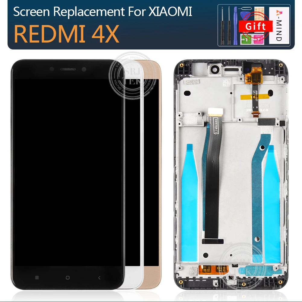 Для Xiaomi Redmi 4X ЖК-дисплей кодирующий преобразователь сенсорного экрана в сборе