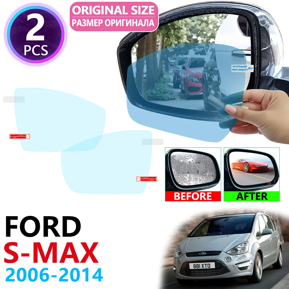 

for Ford S-Max MK1 Smax S max 2006~2014 Full Cover Rearview Mirror Rainproof Anti Fog Film Accessories 2007 2008 2009 2010 2011