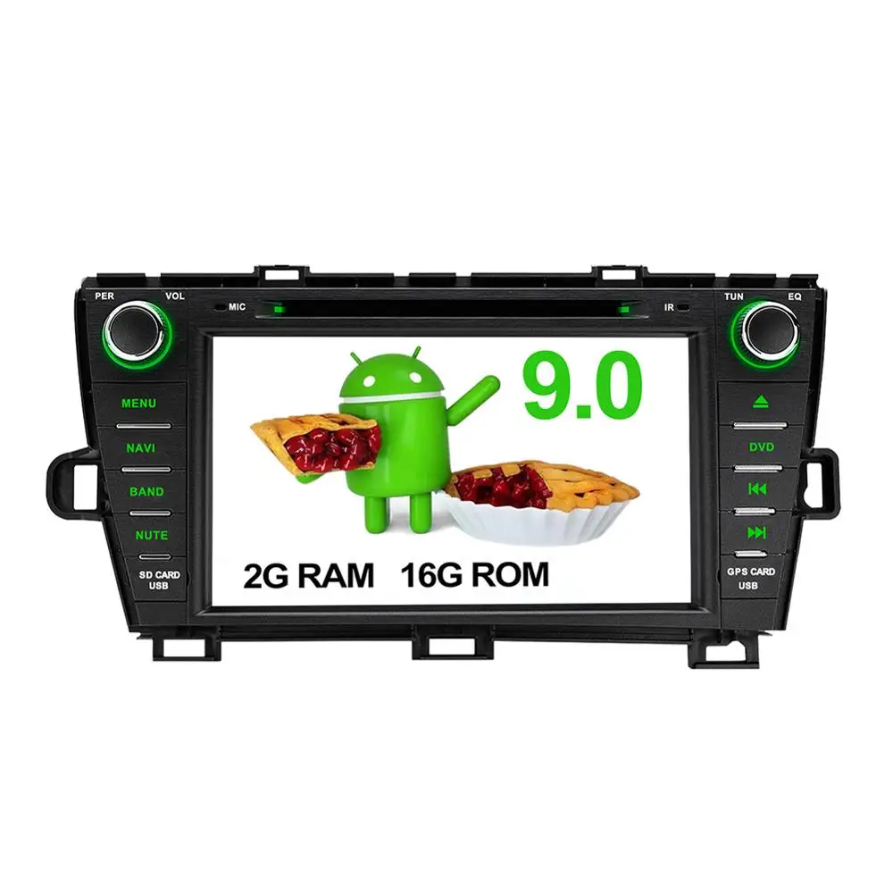 " Android 9,0 ram 2 ГБ Автомобильный мультимедийный Радио Стерео dvd-плеер gps Navi WiFi для Toyota Prius LHD 2009 2010 2011 2012 2013