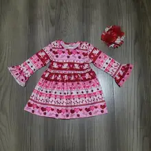 Одежда для маленьких девочек; детское зимнее платье для девочек; платье с длинными рукавами для девочек; розовое платье с бантом