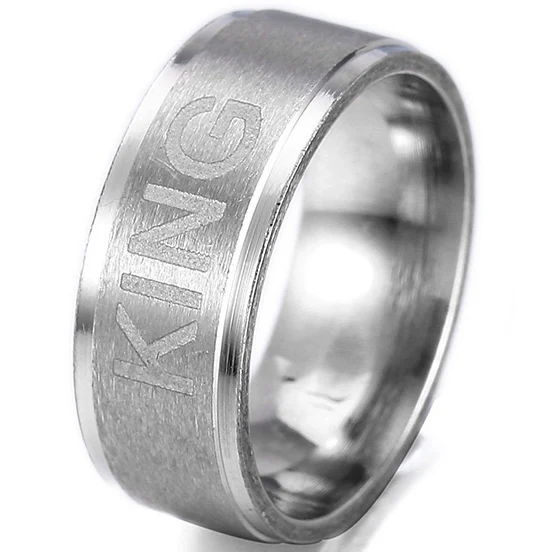 Качественные обручальные кольца GoldColor, кольцо для женщин и мужчин, ювелирные изделия из нержавеющей стали, обручальное кольцо, Подарок на годовщину, удивительная цена - Цвет основного камня: 8MM SilverKing