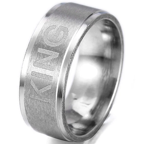 8MM SilverKing Качественные обручальные кольца GoldColor, кольцо для женщин и мужчин, ювелирные изделия из нержавеющей стали, обручальное кольцо, Подарок на годовщину, удивительная цена - Цвет основного камня: 8MM SilverKing