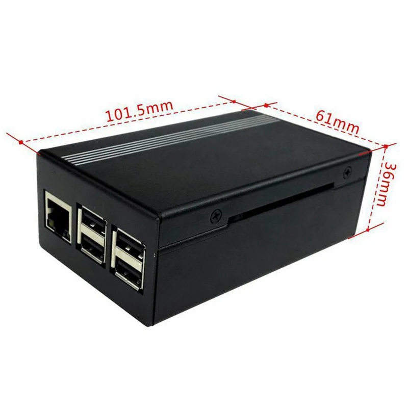 Прочный металлический корпус+ вентилятор охлаждения+ отвертка для Raspberry Pi 3/2 защитный чехол металлический Замена с охлаждающим вентилятором